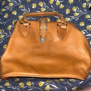 Vintage Paraguay Leather Saddlebag Purse
